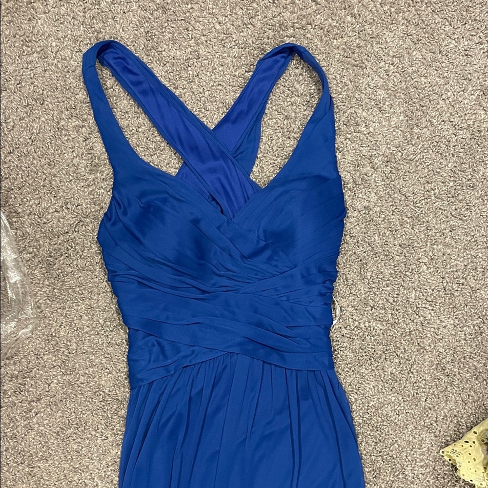 Elegant Blue Sleeveless Dress